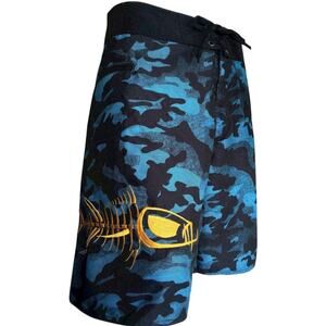 TORMENTER Mens Waterman 5 Pocket Boardshorts Size 36 Blue Camo NWOT